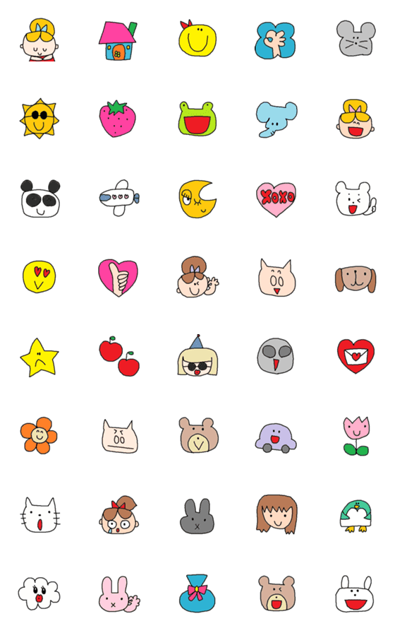 [LINE絵文字]children emoji1の画像一覧
