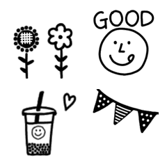 Line絵文字 手帳に書いてるシンプルな絵 35種類 1円 Line絵文字 手帳に書いてるシンプルな絵 35種類 1円