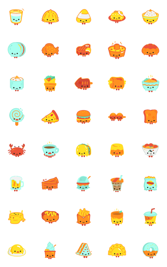 [LINE絵文字]Food Foodoの画像一覧