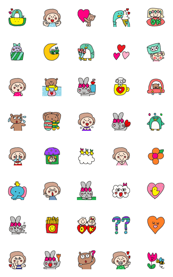 [LINE絵文字]Lilo emoji87の画像一覧