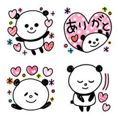 表情ゆたかな♡ぱんだの絵文字メイン画像