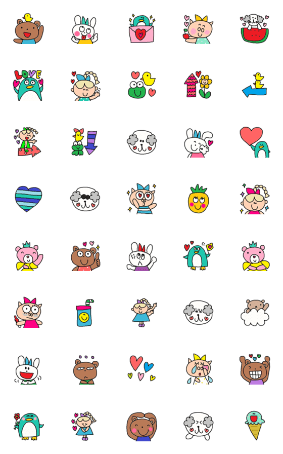[LINE絵文字]Lilo emoji85の画像一覧