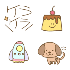 [LINE絵文字] 誰でも使えるシンプルなミニパステル⑥の画像