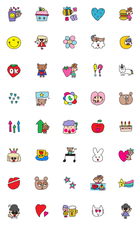 [LINE絵文字]Lilo emoji62の画像一覧