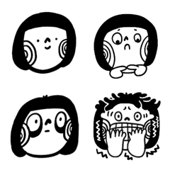 [LINE絵文字] Lalahabi x Emojiの画像