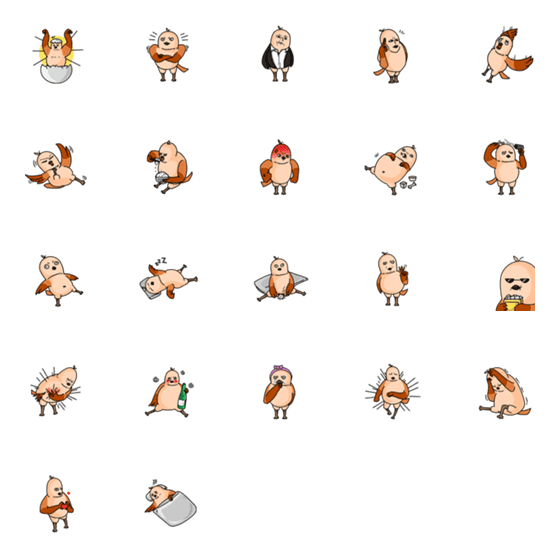 [LINE絵文字]Stupid Baeb Sae EMOJIの画像一覧