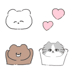 ほんわか♡かわいいフレンズ♡絵文字の絵文字メイン画像