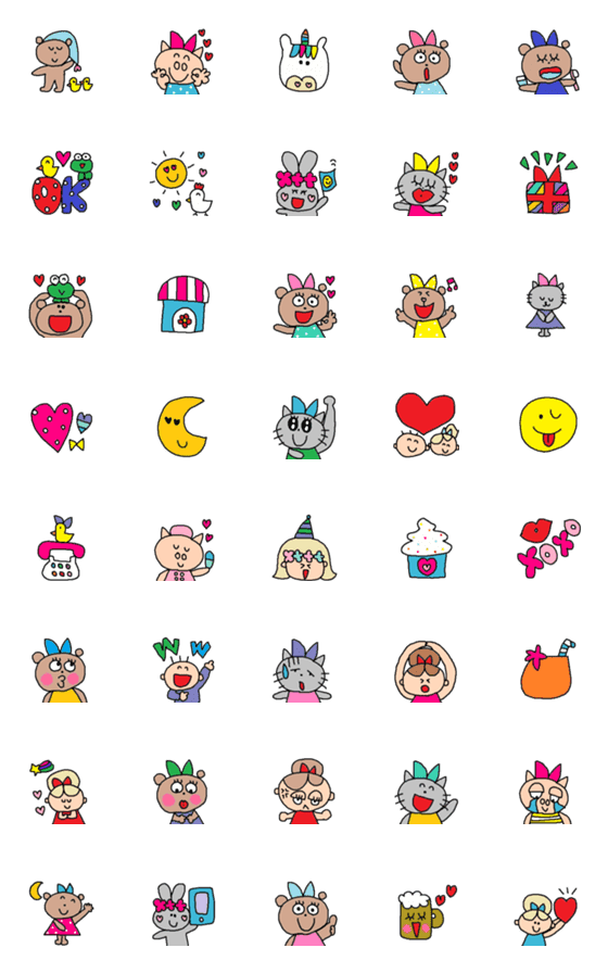 [LINE絵文字]Lilo emoji83の画像一覧