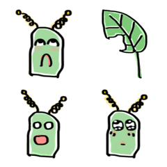 [LINE絵文字] Green Tea Wormの画像