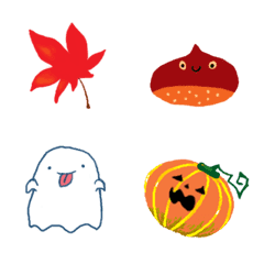 [LINE絵文字] 秋とハロウィンの絵文字の画像