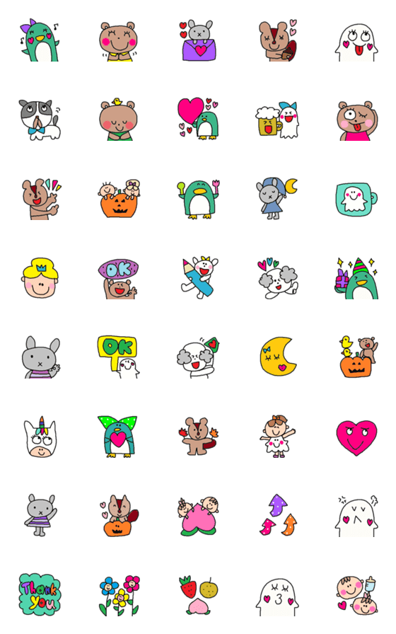 [LINE絵文字]Lilo emoji90の画像一覧