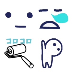 もっと！シンプルな顔文字くんの絵文字メイン画像