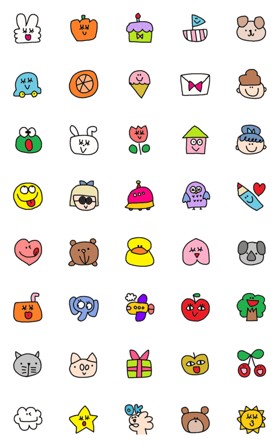 [LINE絵文字]children emoji2の画像一覧