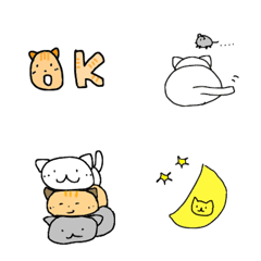 [LINE絵文字] りたまる♡猫ちゃん絵文字の画像