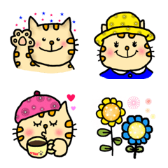 [LINE絵文字] まんまるこねこのHAPPYLIFE＊の画像