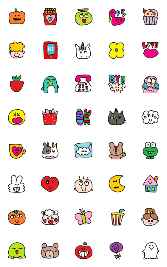 [LINE絵文字]children emoji3の画像一覧