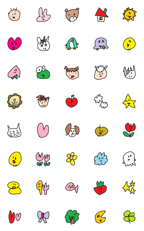 [LINE絵文字]child emoji2の画像一覧