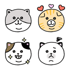 [LINE絵文字] かわいいネコちゃん絵文字の画像