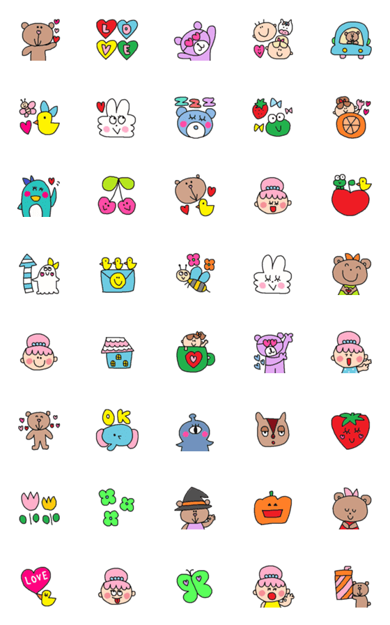 [LINE絵文字]Lilo emoji99の画像一覧