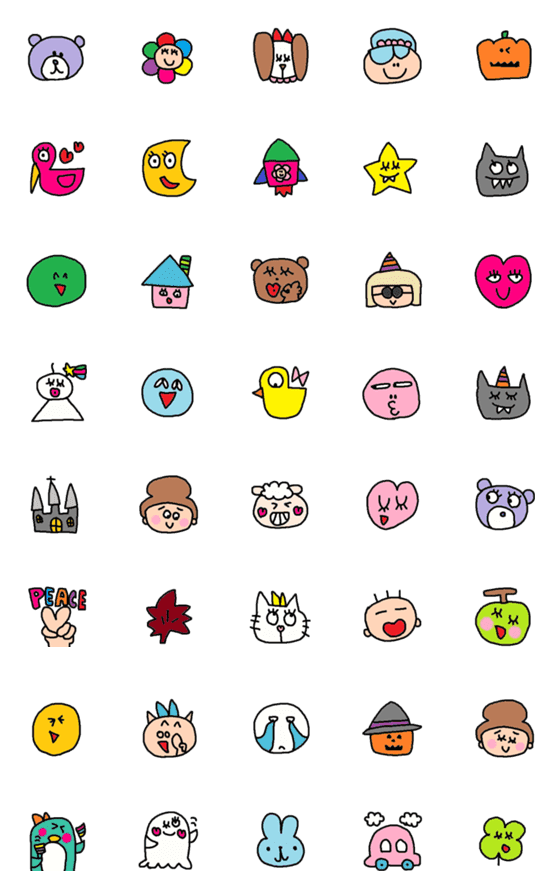 [LINE絵文字]children emoji8の画像一覧