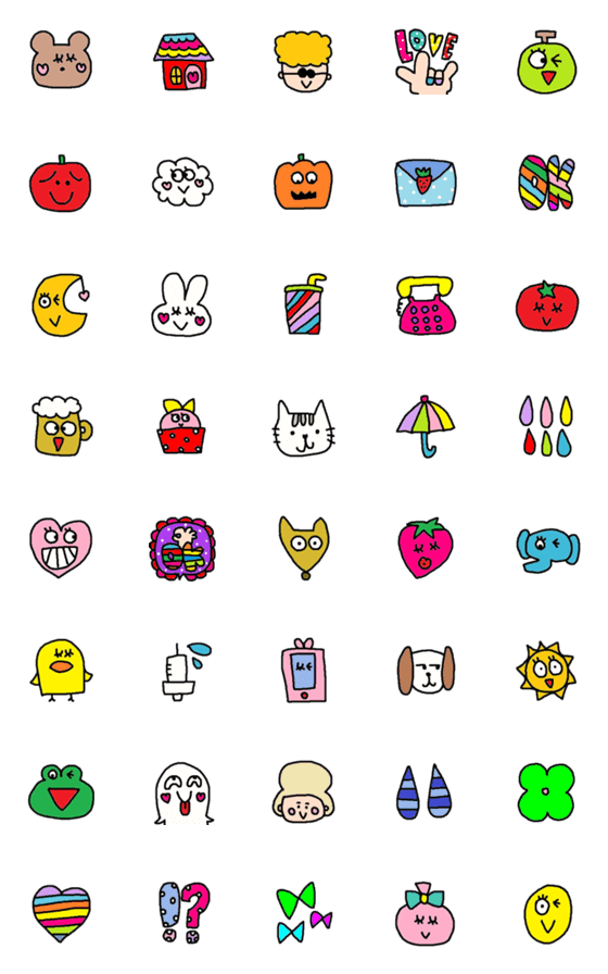 [LINE絵文字]children emoji6の画像一覧