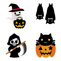 [LINE絵文字] ハロウィンのシンプル基本絵文字の画像