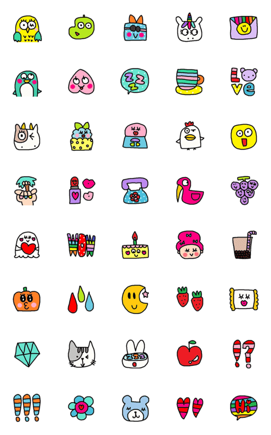[LINE絵文字]children emoji7の画像一覧