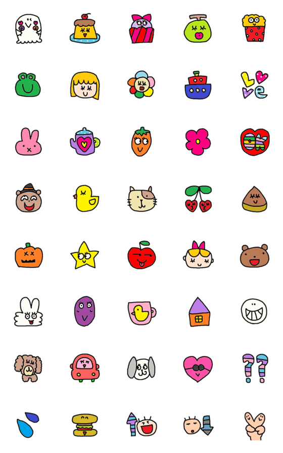 [LINE絵文字]children emoji5の画像一覧