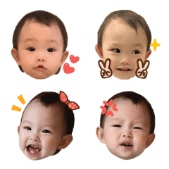 [LINE絵文字] Our family-Naughty babyの画像