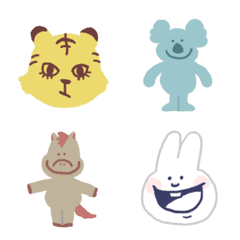 [LINE絵文字] Naughty animalsの画像