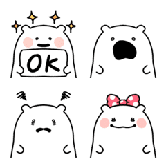 [LINE絵文字] うざかわいい仮病クマさん絵文字の画像