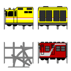 [LINE絵文字] [つなげてあそぼう]私の鉄道 その2の画像
