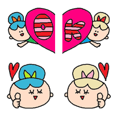 [LINE絵文字] Best friend emojiの画像