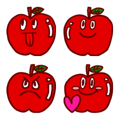 [LINE絵文字] りんごの絵文字の画像