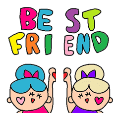 [LINE絵文字] Best friend emoji3の画像