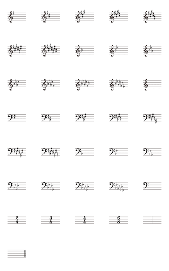 Line絵文字 楽譜作成用素材 36種類 1円
