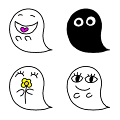 [LINE絵文字] ハロウィーン☆おばけの絵文字の画像