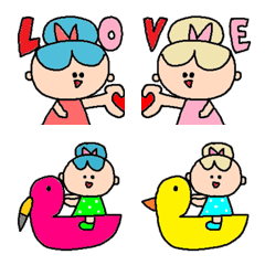 [LINE絵文字] Best friend emoji5の画像