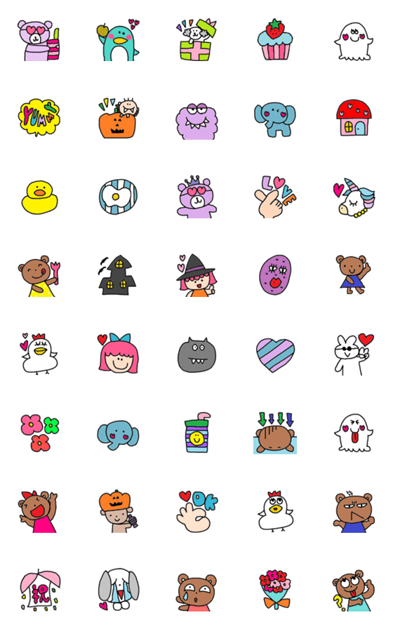 [LINE絵文字]Lilo emoji92の画像一覧