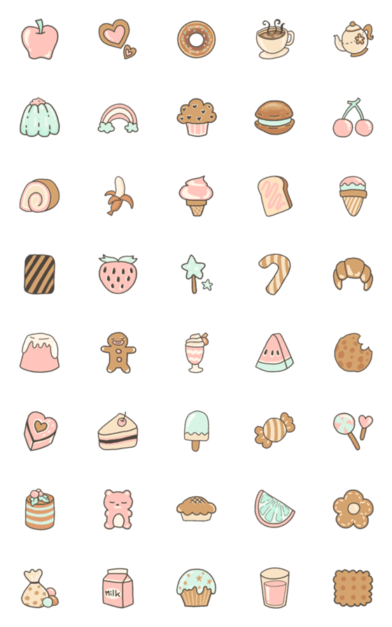 [LINE絵文字]High Sugar Emojiの画像一覧