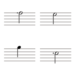 [LINE絵文字] 楽譜作成用素材③の画像