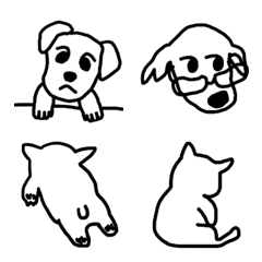 [LINE絵文字] いつもの犬です。の画像