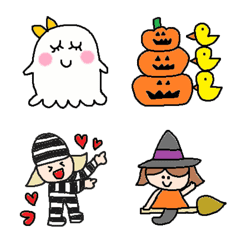 [LINE絵文字] ハロウィンと秋の絵文字3の画像