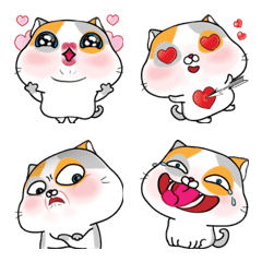 [LINE絵文字] Mumu fat meow emojiの画像