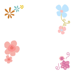 [LINE絵文字] お花カッコ 絵文字2の画像