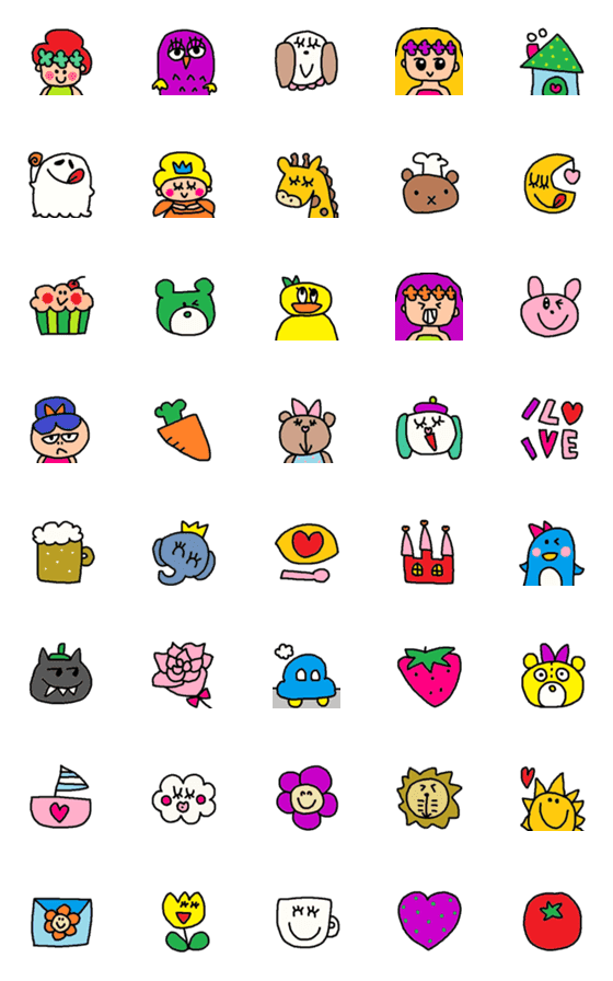 [LINE絵文字]children emoji18の画像一覧