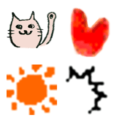 使いたい絵文字、ちょっと昔風の絵文字メイン画像