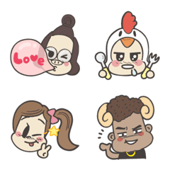 [LINE絵文字] guapa family expression stickersの画像