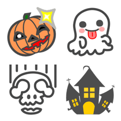 [LINE絵文字] 会話で使おう！ハロウィンの可愛い絵文字の画像