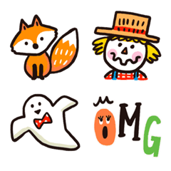 [LINE絵文字] 絵本のような♡秋の日常絵文字の画像